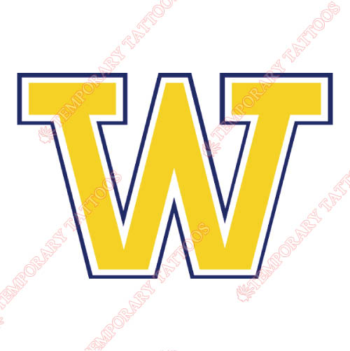 Washington Huskies Customize Temporary Tattoos Stickers NO.6901